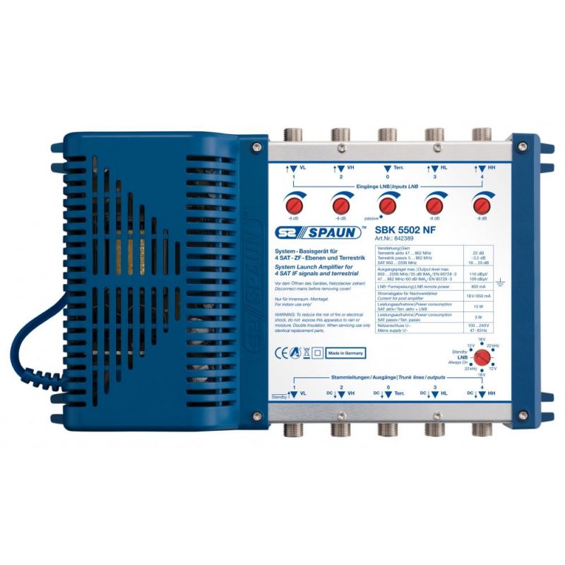 Spaun SBK 5502 NF Amplificador Quattro+Terr. Spaun 842389