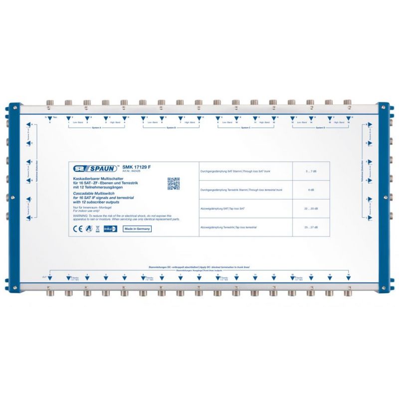 Spaun SMK 17129 F Multiswitch cascadable 17x12. Spaun 842426