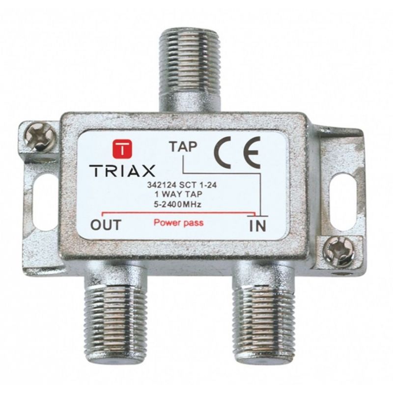 Triax SCT 1-24 1 Way Tap 24dB. Triax 342124