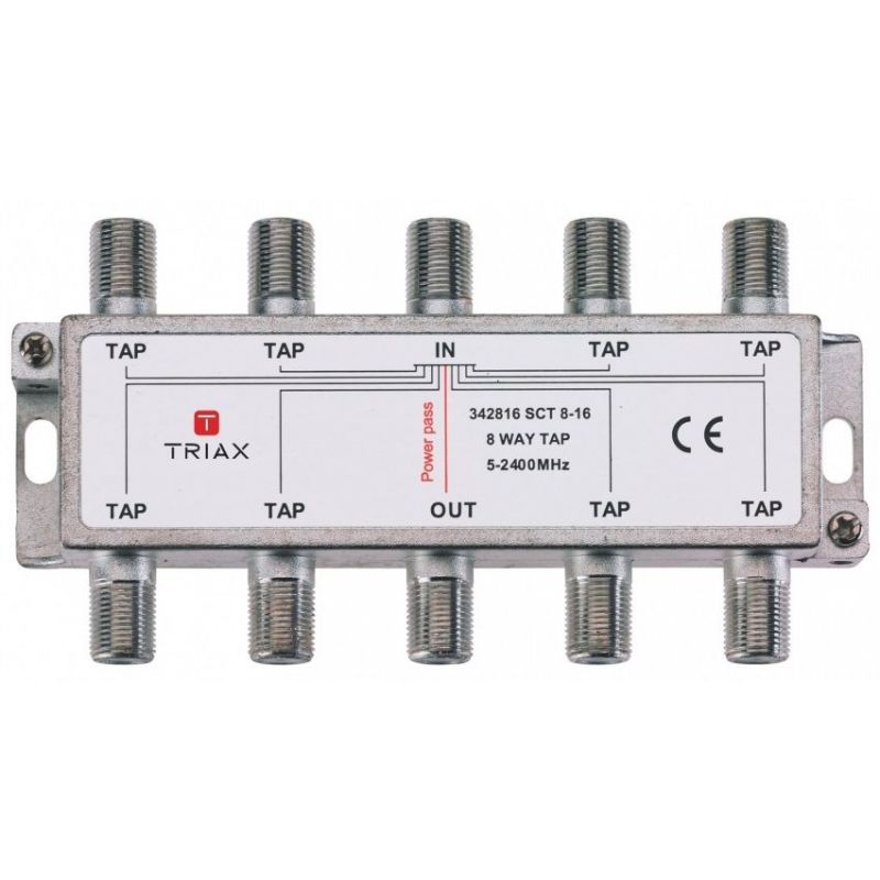 Triax SCT 8-16 8 Way Tap 16dB. Triax 342816