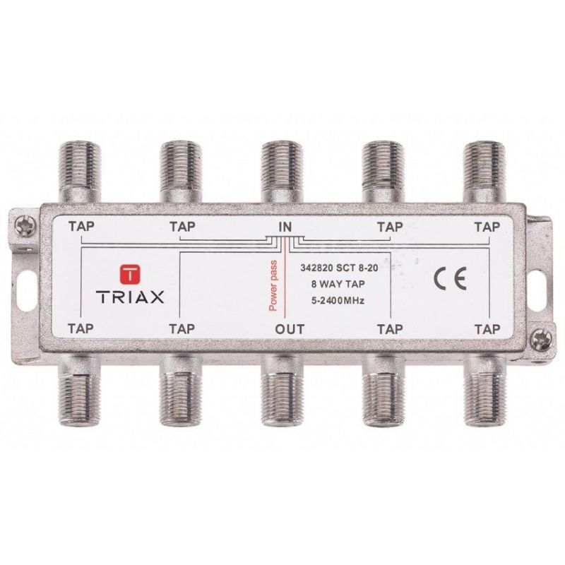 Triax SCT 8-20 Derivador de 8 salidas 20dB. Triax 342820