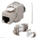 Connecteur mur CAT6A Certificat Blindé Keystone RJ45 Femme