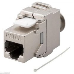 Connecteur mur CAT6A Certificat Blindé Keystone RJ45 Femme