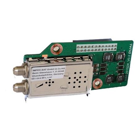 Tuner Dual DVB-S2X para Gigablue X2, UHD Quad 4K y UHD UE 4K