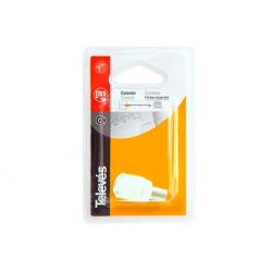 Conector recto CEI hembra (Blanco) Televes