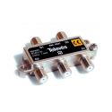 Repartidor 4 direcciones 9 dB conectores F interior SCATV Televes