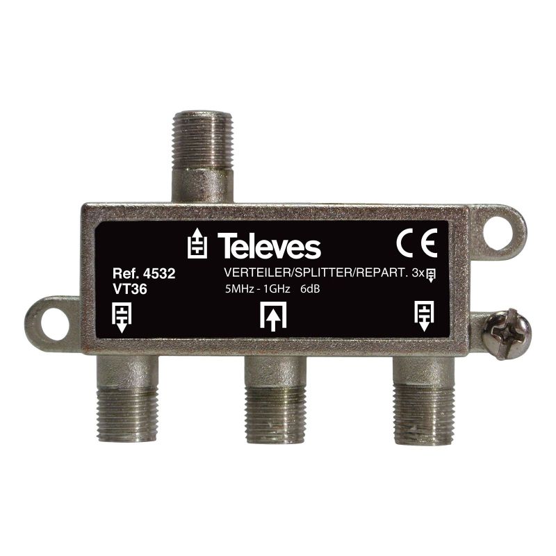 Repartidor 3D - (5-1000 MHz) CATV Televes