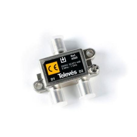 Dérivateur 5-1000 MHz F 2D 4 dB Intérieur Televes