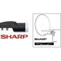 Sharp 0.2 dB 1 salida LNB universal single con conmutacion Diseqc