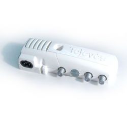 Amplificateur domestique série Crocodile MATV 1 sortie + 1 TV connectique F Televes