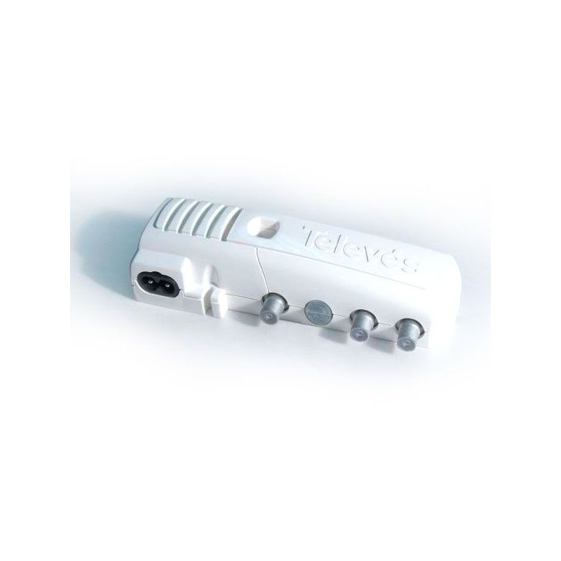 Amplificateur domestique série Crocodile MATV 1 sortie + 1 TV connectique F Televes