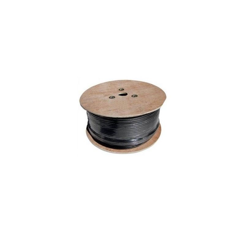 Cable coaxial RG11 cobre negro bobina 500 metros