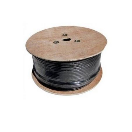 Cable coaxial RG11 cobre negro bobina 500 metros