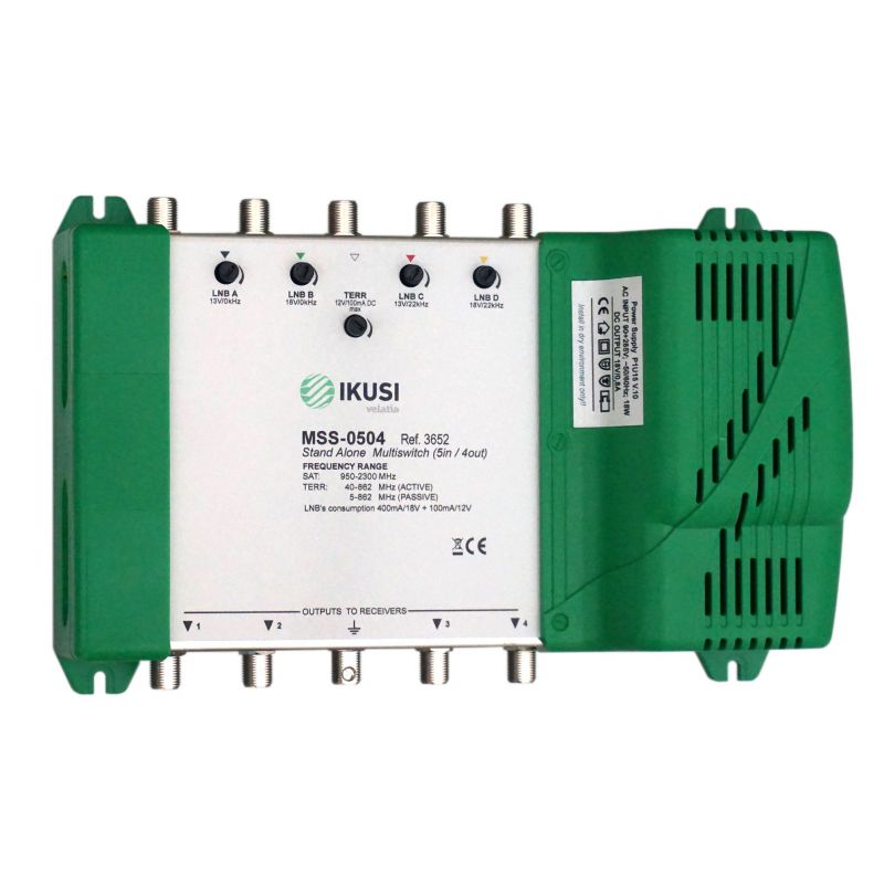 MSS-0504 Multiswitch standalone 5 entradas 4 salidas