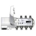 Amplificador interior de vivienda 4S+TV a conectores F gama MATV (47-862 MHz) Televes