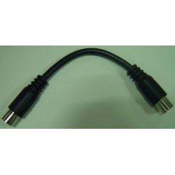 Chicote de Cabo coaxial Flexível "CEI" Macho-Fêmea 0.1m Preto (BlisterP) Televes