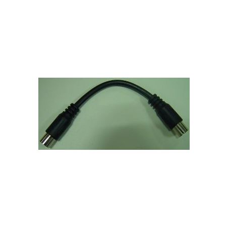 Cordon coaxial flexible "9,52" Mâle-Femelle 0,1m - Blister Televes