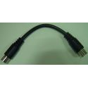 Cable coaxial flexible de 0,1 m "9.52" macho-hembra - Blister Televes