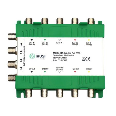 Ikusi MSC-0504-05 - Multiswitch cascadable 5 entradas 4 salidas