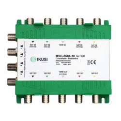 Ikusi MSC-0504-05 - Multiswitch cascadable 5 entradas 4 salidas -5dB