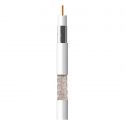 Cable coaxial T100 Blanco PVC Bobina de madera 250m Televes