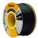 Bobina de papelão 100m cabo coaxial CXT-1 17VAtC.A Preto Televes