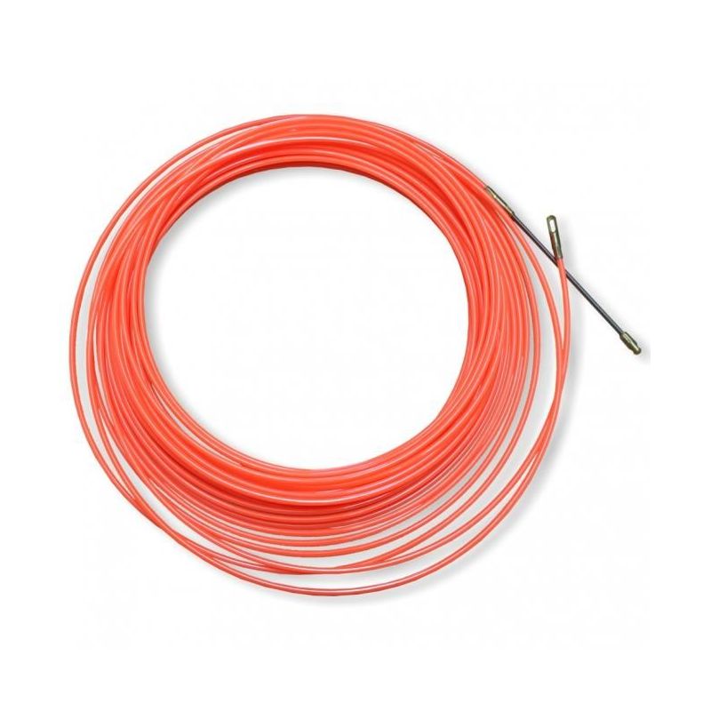 Guía pasacables Nylon 4mm Naranja 20m