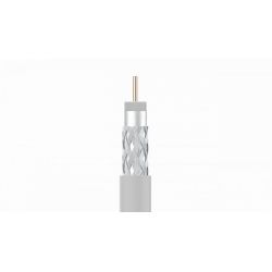 Bobina de madera 250m cable coaxial CXT-1 17VAtC.A Blanco Televes