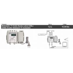 Modulador Terra DBL VHF/UHF 100dBuV Estereo Display Tecatel