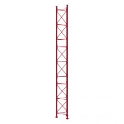 Estiramento Intermediário Zinco + Pintura Vermelho 3m torreta serie 360 Televes