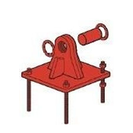 Base flush-mounted flush G.C + Paint Red turret series 550 XL Televes