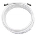 Prolongador coaxial con conectores IEC macho - hembra Blanco 5m Televes