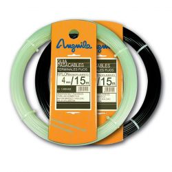 Laço de ligação fixo de nylon flexível 4mm Preto 15m Anguila